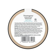 Neutrogena Hydro Boost Translucent Loose Setting Powder with Purified Hyaluronic Acid for Smooth Skin, Blurs Imperfections and Sets Makeup, Lightweight Face Powder, .44 oz
