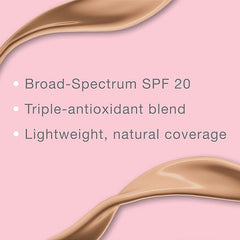 Neutrogena Healthy Skin Liquid Makeup Foundation with Broad Spectrum SPF 20 Sunscreen, Medium Coverage Foundation with Nourishing Pro-Vitamin B5, Warm Beige 90, 1 fl. oz
