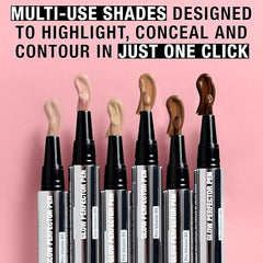 Neutrogena Healthy Skin Glow Perfector Concealer Pen, Lightweight Liquid Makeup for Face with Pro-Vitamin B5 & Vitamin E for a Radiant Finish, Tan, 0.1 oz